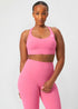 Pulse Crossback Bra - Blossom Pink