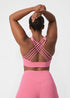 Pulse Crossback Bra - Blossom Pink