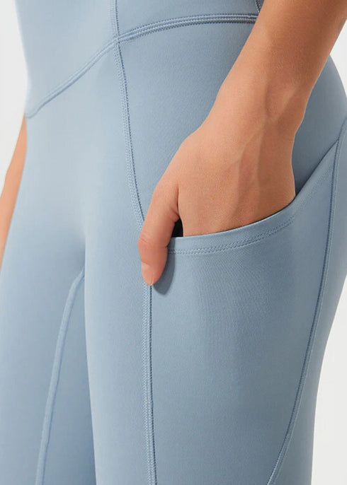 Pulse Multi-Pocket Leggings - Dusty Blue