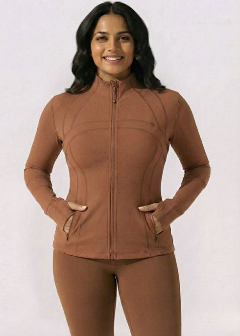 Full-Zip Jacket - Brown