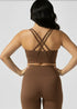 Crossback Sports Bra - Chestnut