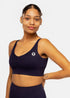 Inspire V-Neck Sports Bra - Night Blue