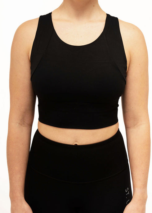 Classic Racerback Sports Bra - Black