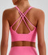 Sculpt Strappy Sports Bra - Rose Pink