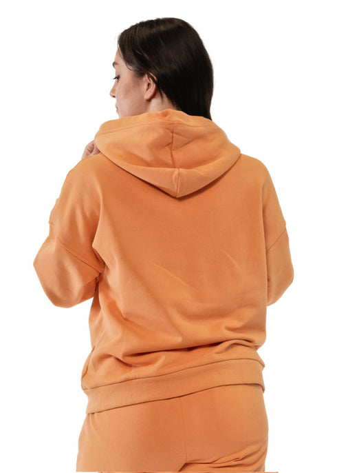 Essential French Terry Hoodie Light Orange - Unisex