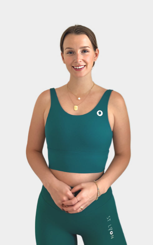 V-Back Sports Bra - Green