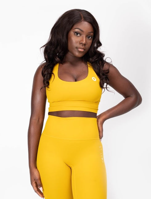 Bold Sports Bra - Mustard Yellow