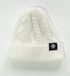 Unisex Cable Knit Beanie - Cream
