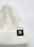 Unisex Cable Knit Beanie - Cream
