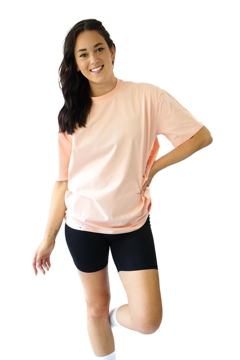 Essential Oversized Tee - Cloud Pink