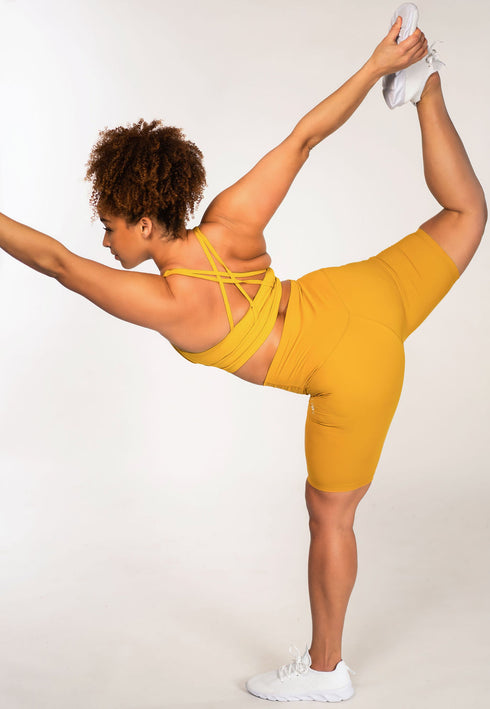 Bold Biker Shorts - Mimosa Yellow