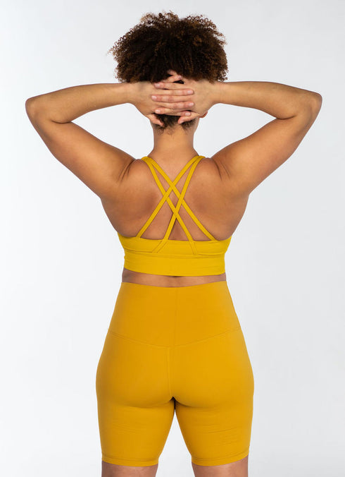 Bold Sports Bra - Mustard Yellow