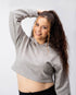 Lax Cropped Hoodie - Grey